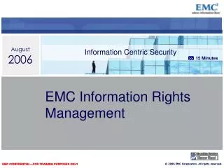 EMC Information Rights Management