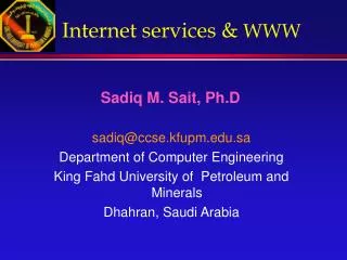Internet services &amp; WWW