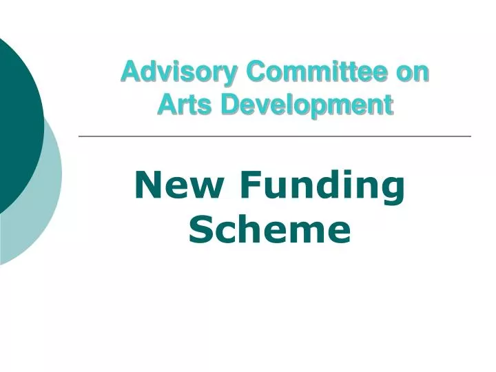 advisory committee on arts development