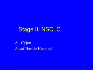 Stage III NSCLC