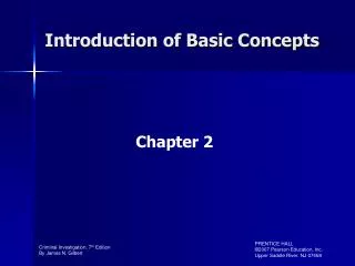Introduction of Basic Concepts