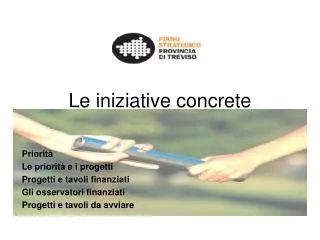 le iniziative concrete