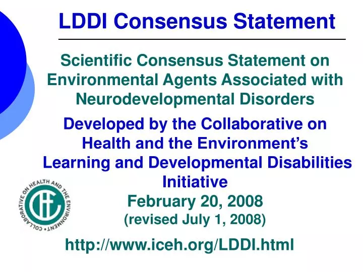lddi consensus statement