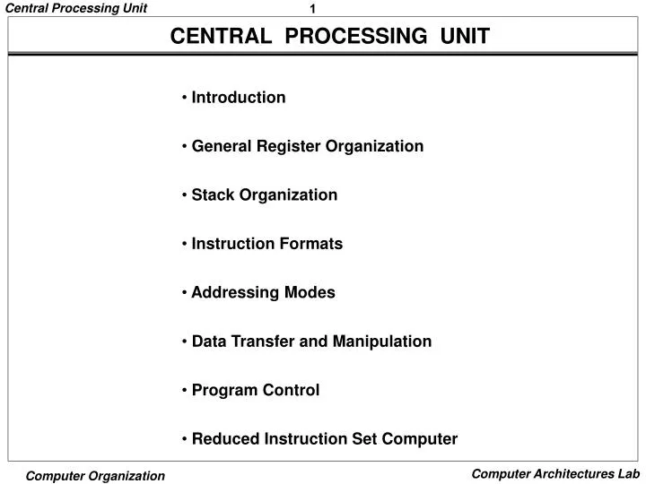 central processing unit