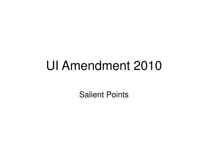 ui amendment 2010