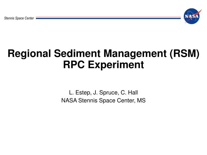 regional sediment management rsm rpc experiment