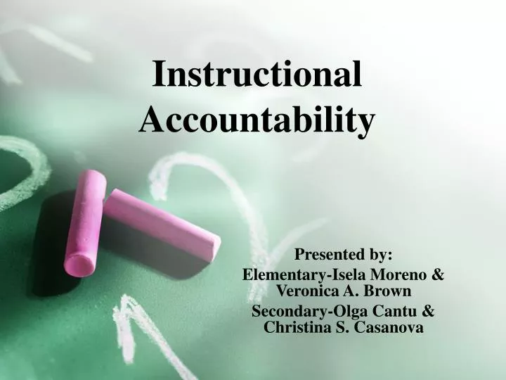 instructional accountability