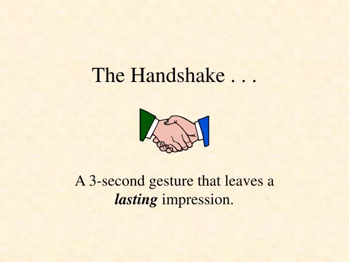 the handshake