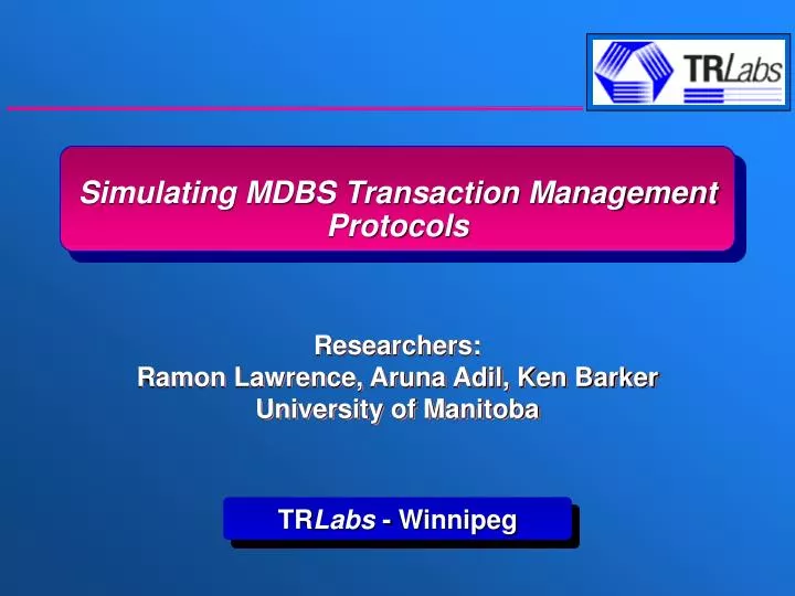 simulating mdbs transaction management protocols