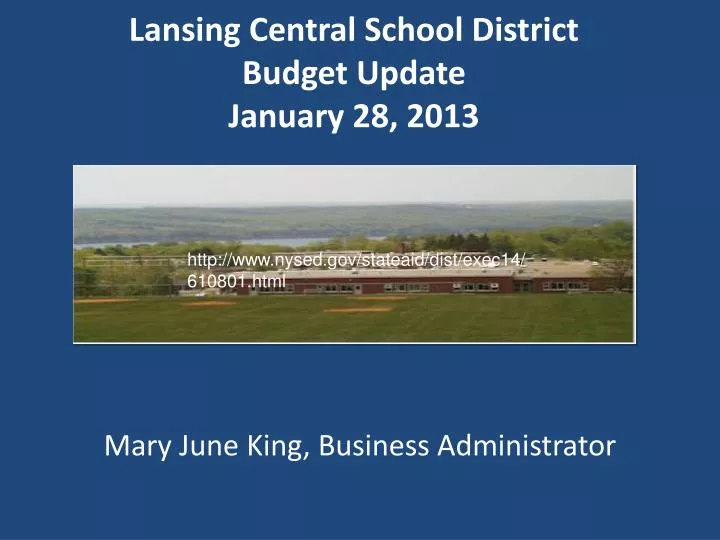 lansing central school district budget update january 28 2013
