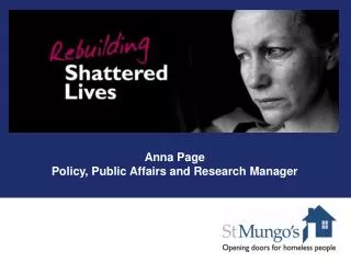 Anna Page Policy, Public Affairs and Research Manager