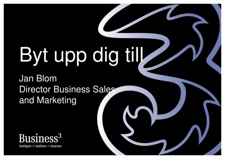 jan blom director business sales and marketing