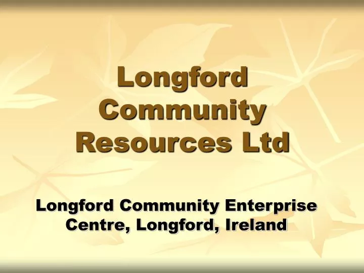longford community resources ltd