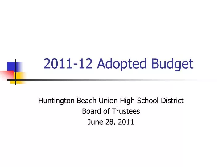 2011 12 adopted budget