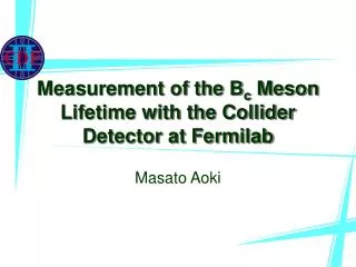Measurement of the B c Meson Lifetime with the Collider Detector at Fermilab