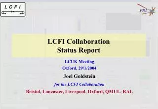 LCFI Collaboration Status Report