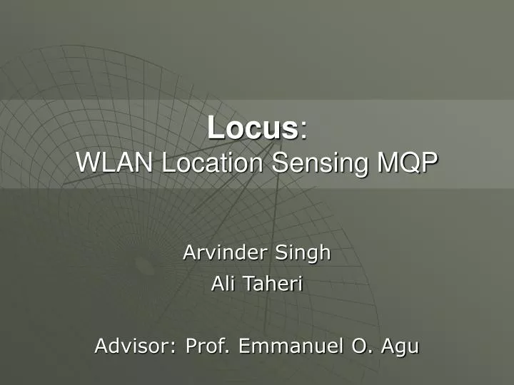locus wlan location sensing mqp