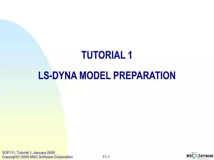 tutorial 1 ls dyna model preparation