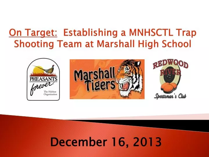 on target establishing a mnhsctl trap shooting team at marshall high school