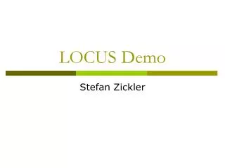 LOCUS Demo