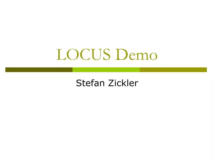 locus demo