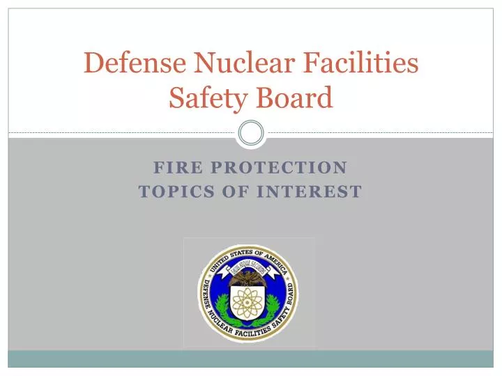 defense nuclear facilities safety board