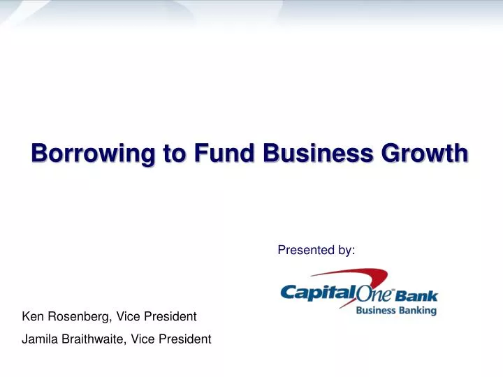borrowing to fund business growth