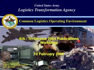 AIA / Tri-Service 2004 Publications Workshop 10 February 2004