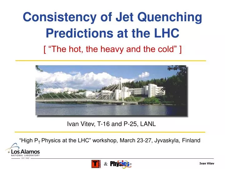consistency of jet quenching predictions at the lhc
