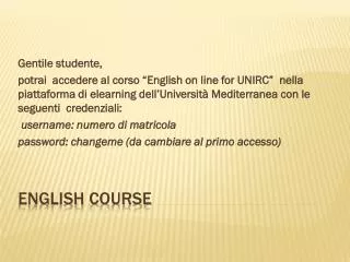English Course