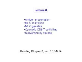 Lecture 8