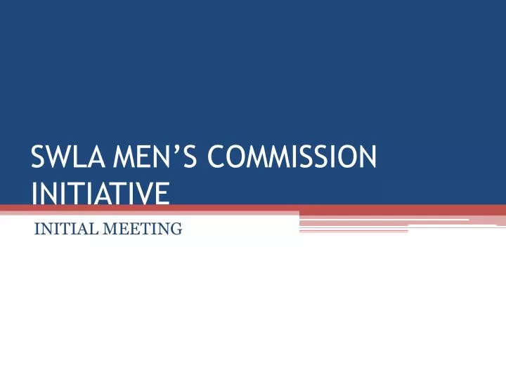 swla men s commission initiative