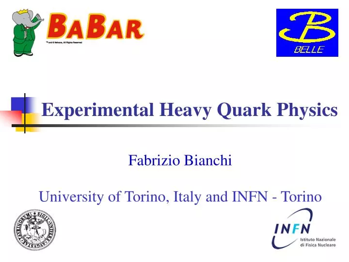 experimental heavy quark physics