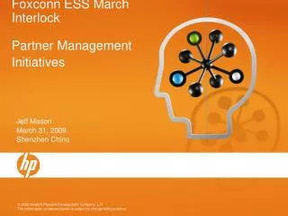 Foxconn ESS March Interlock Partner Management Initiatives