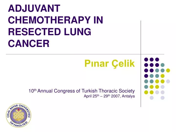 adjuvant chemotherapy in resected lung cancer