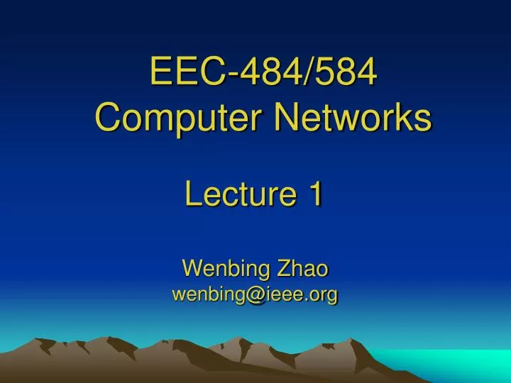 eec 484 584 computer networks