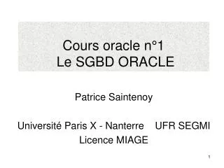 cours oracle n 1 le sgbd oracle