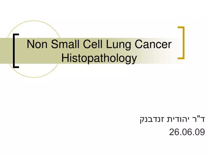non small cell lung cancer histopathology