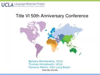 Title VI 50th Anniversary Conference