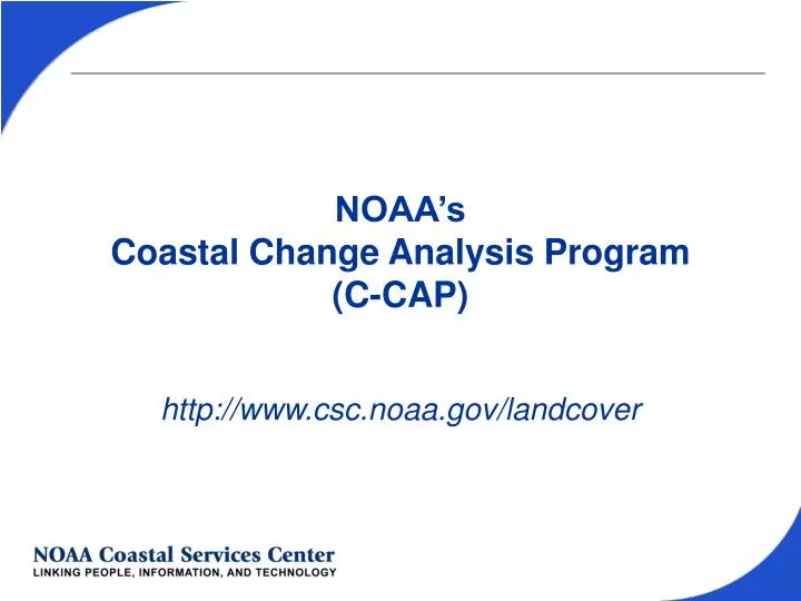 noaa s coastal change analysis program c cap