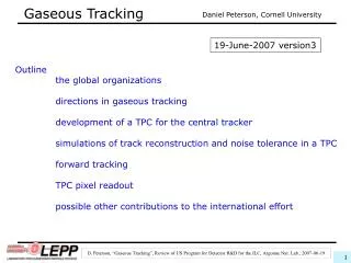 Gaseous Tracking