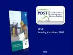 LCVP Leaving Certificate PLUS - slide 1