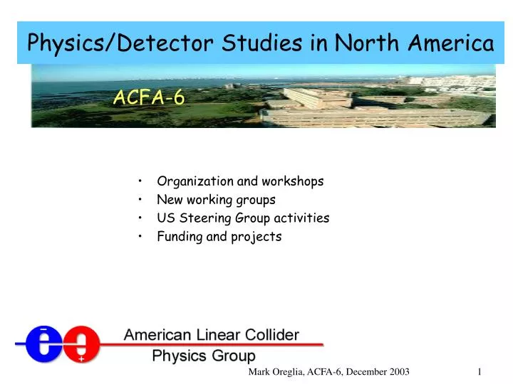 physics detector studies in north america
