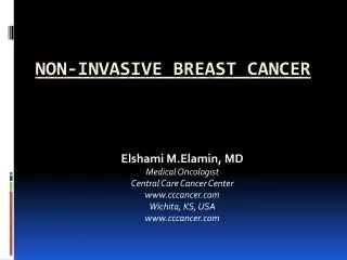 Non-invasive Breast cancer