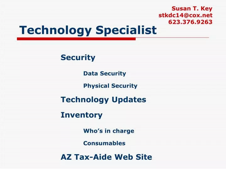 technology specialist