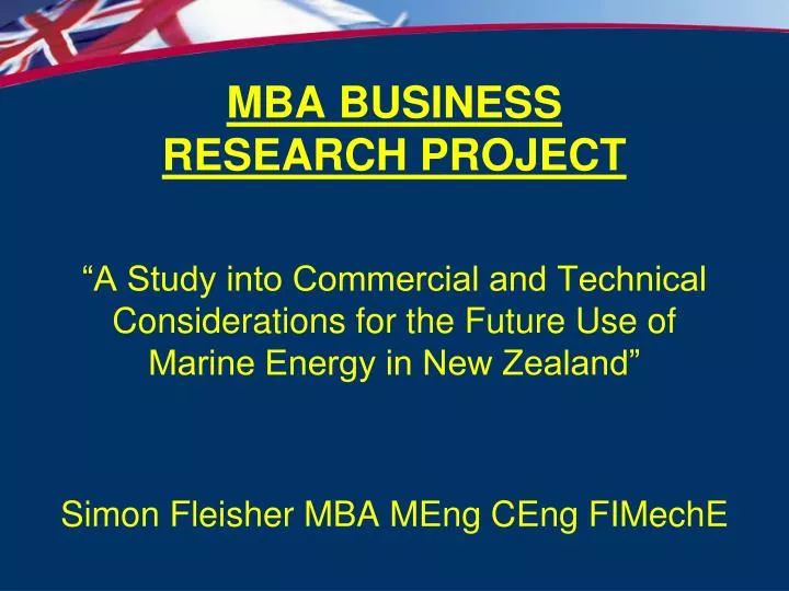 mba business research project