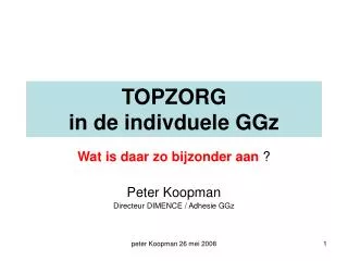 topzorg in de indivduele ggz