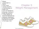 Chapter 5 Weight Management