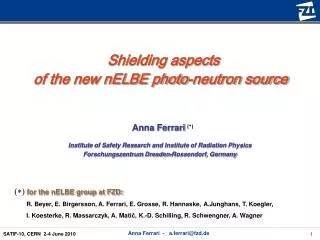Shielding aspects of the new nELBE photo-neutron source