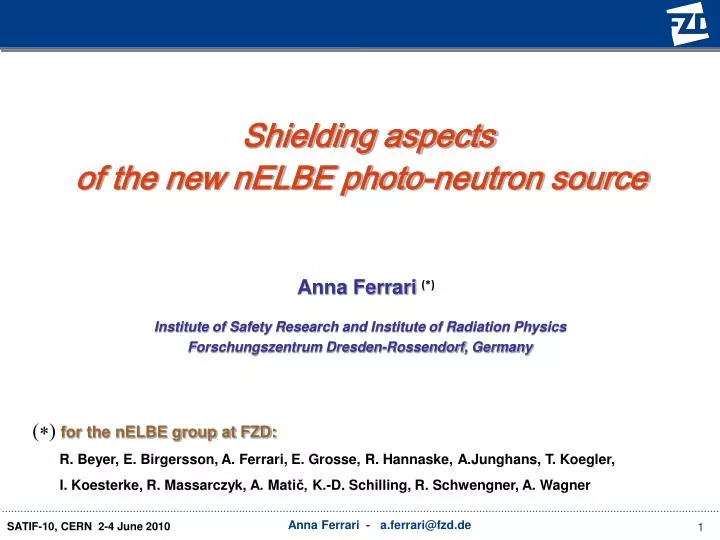 shielding aspects of the new nelbe photo neutron source